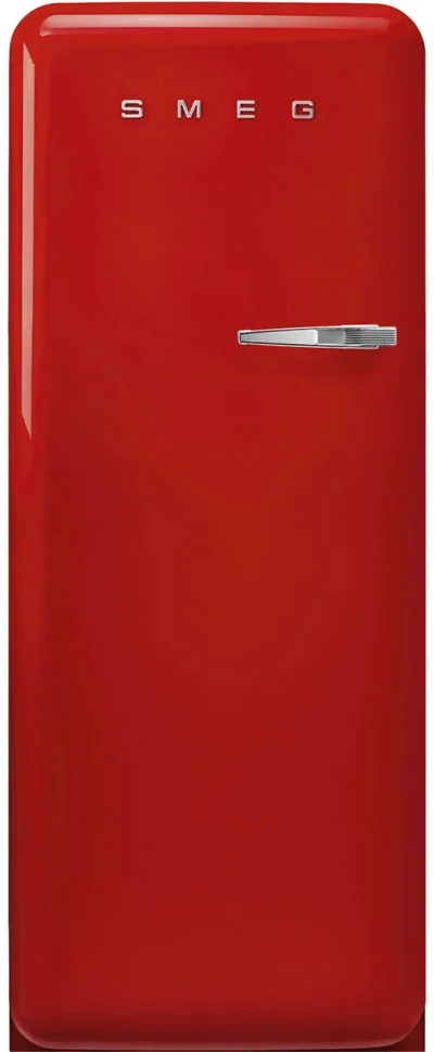 SMEG FAB28LRD6 Отдельностоящий однодверный холодильник, стиль 50-х годов, 60 см, красный, петли слев