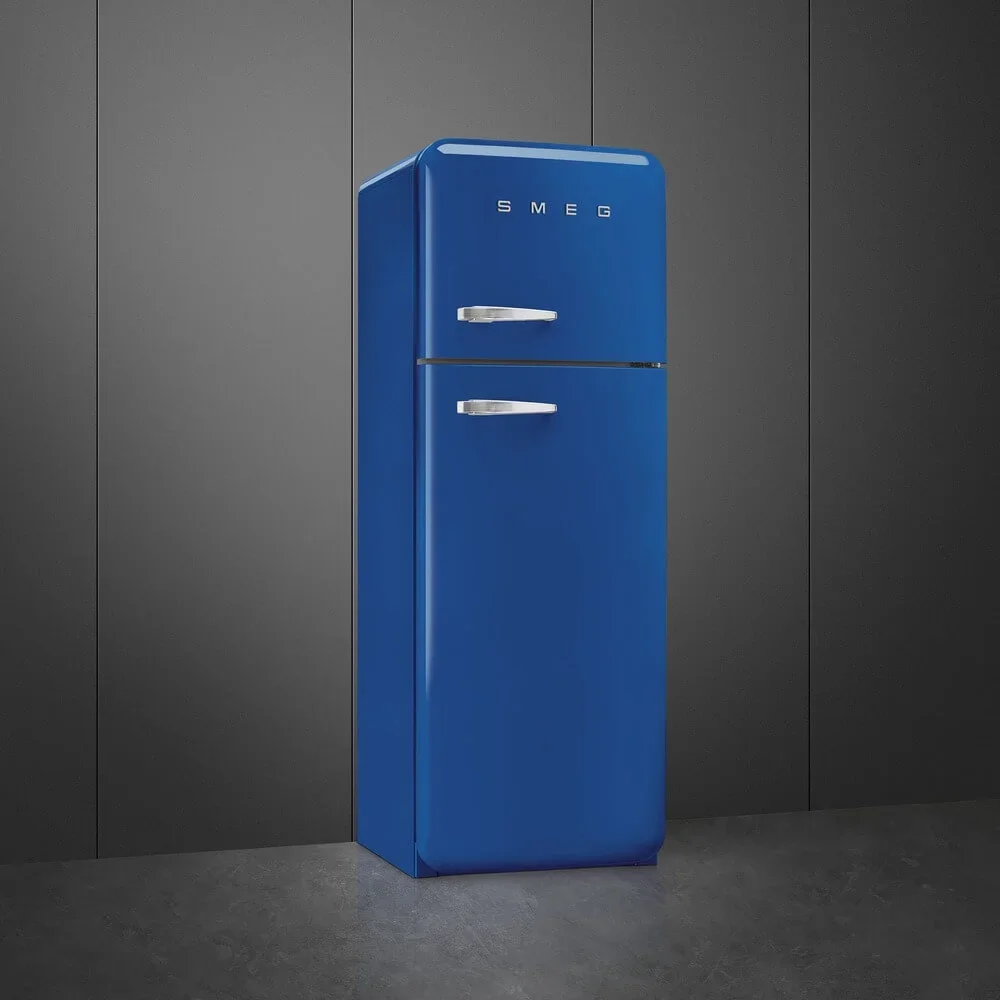 SMEG FAB30RBE6 Отдельностоящий двухдверный холодильник, стиль 50-х годов, 60 см, синий, петли справа