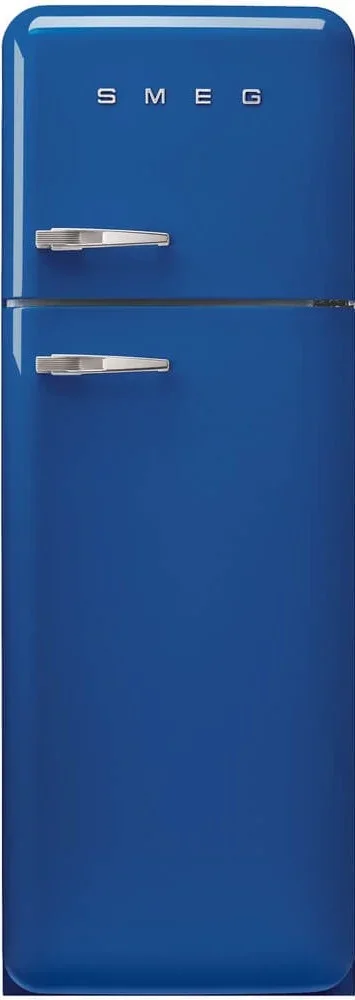 SMEG FAB30RBE6 Отдельностоящий двухдверный холодильник, стиль 50-х годов, 60 см, синий, петли справа